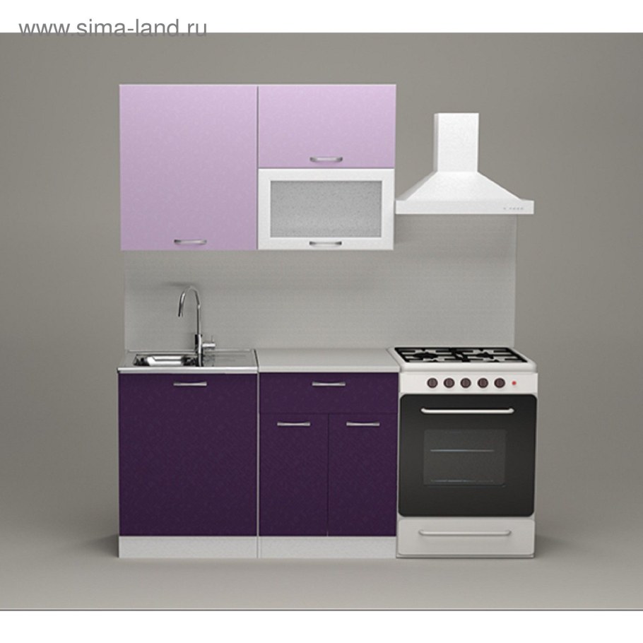 Кухонный гарнитур Этюд 1,6 Ирис аметист