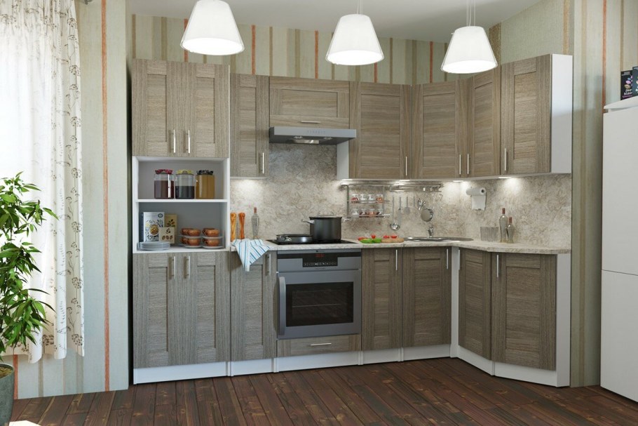 Кухонный гарнитур Лира Гранд Прайм 2600 1400