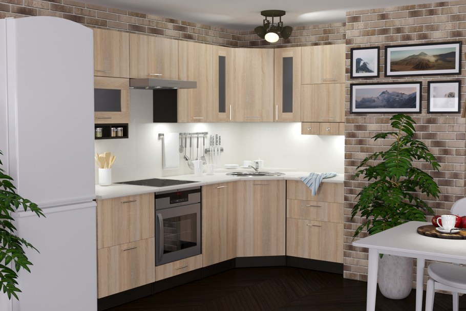 Кухонный гарнитур Ника Гранд Оптима 2600*1500