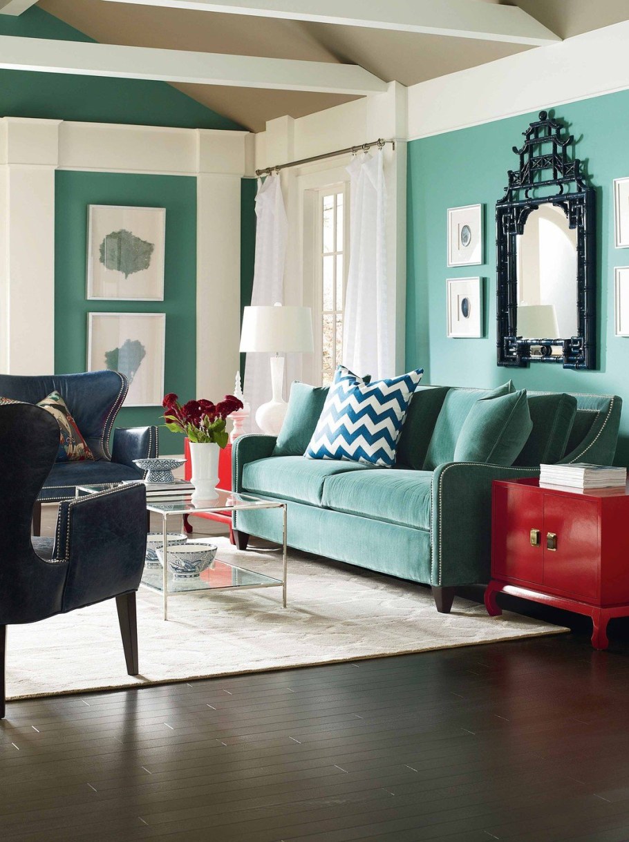 Бирюзовый диван