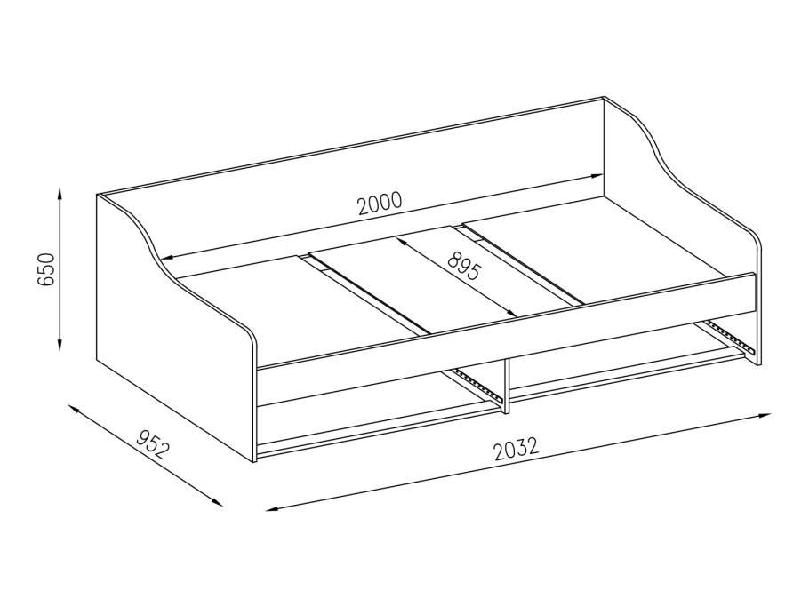 Кровать с ящиками Вега New