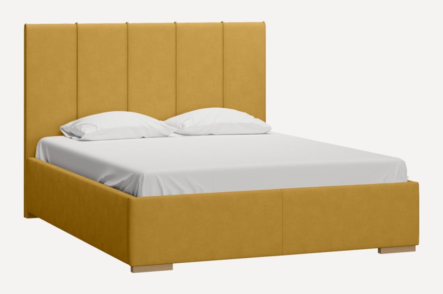 Кровать Вега 160 Velvet Yellow