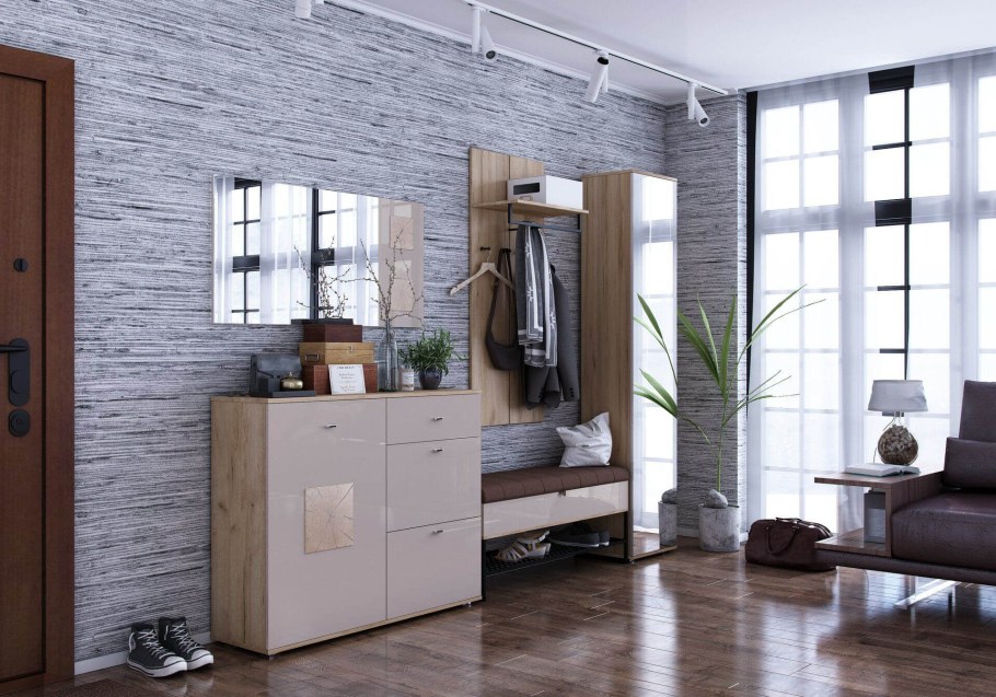 Прихожая "Фиджи" (дуб золотой/кашемир)