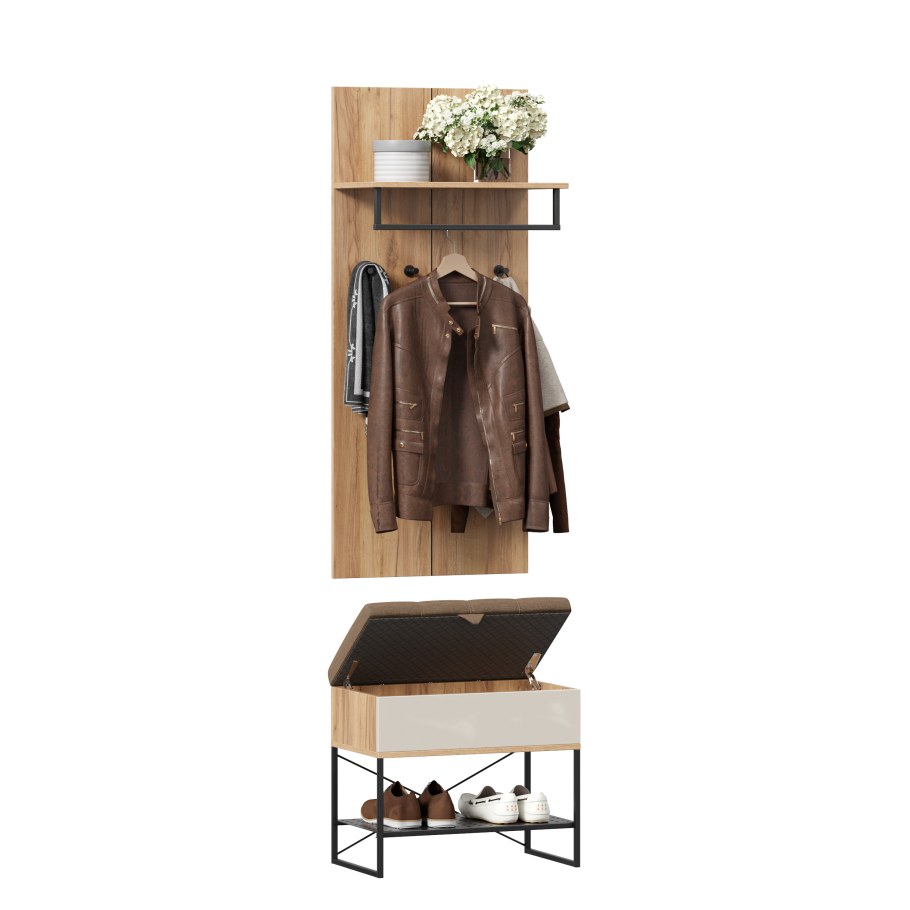 Прихожая Фиджи дуб золотой/Кашмир