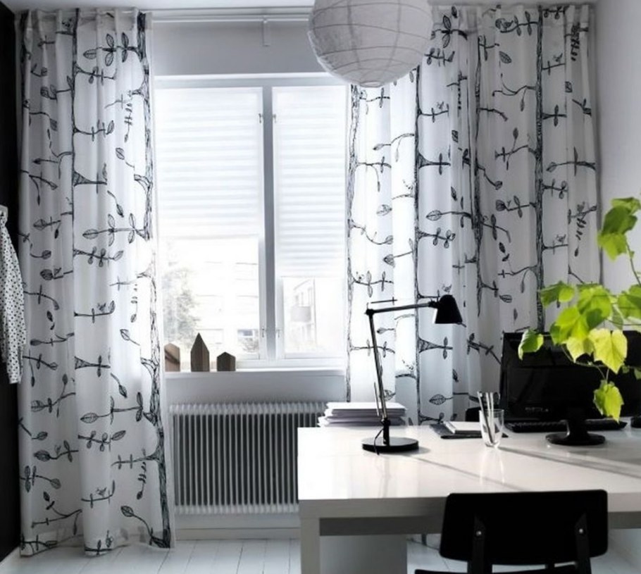 Шторы икеа белые