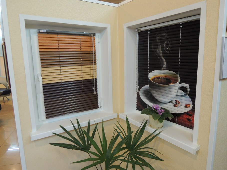 Фотожалюзи на пластиковые окна на кухню