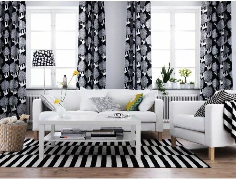 Ткани икеа в интерьере шторы
