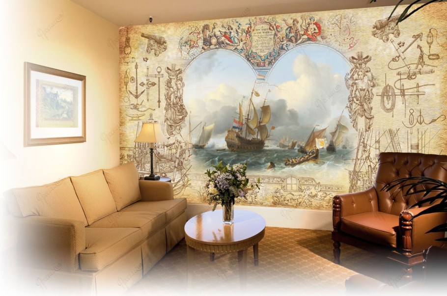 Аффреско фрески в интерьере