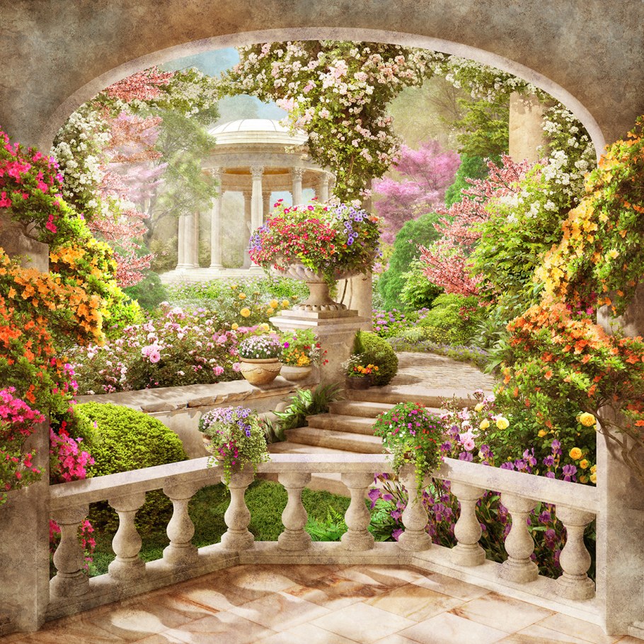 Фреска Аффреска сад арка