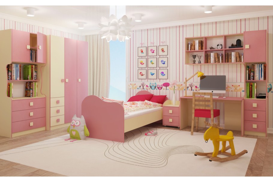 Модульная детская Радуга Фламинго