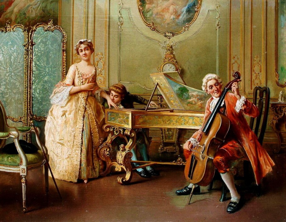 Музыканты эпохи рококо Франция