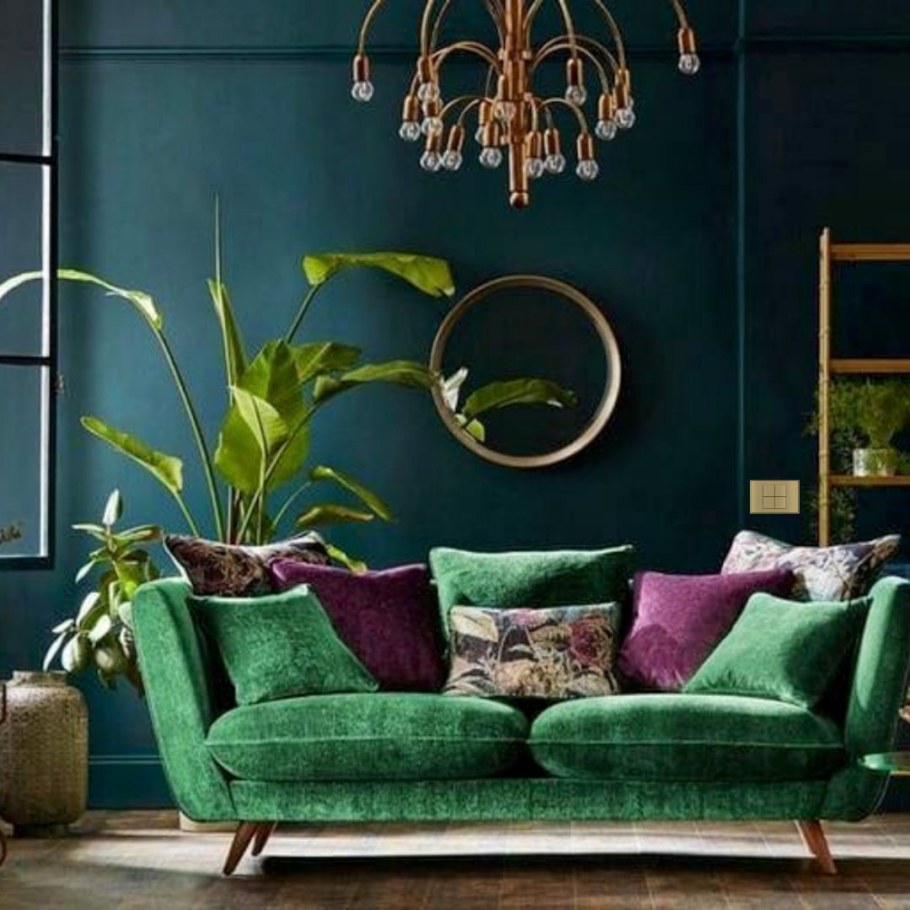 Диван Бартон изумрудном цвете