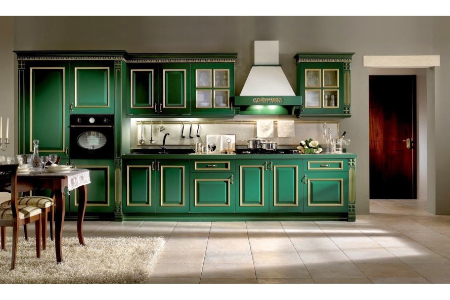 Кухня Изабелла зеленый