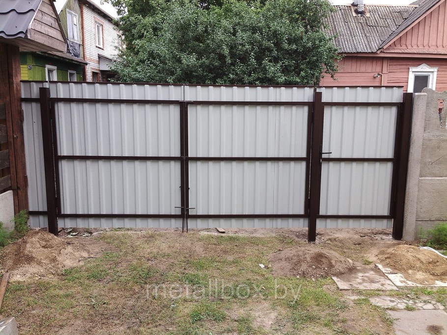 Ворота профлист с8