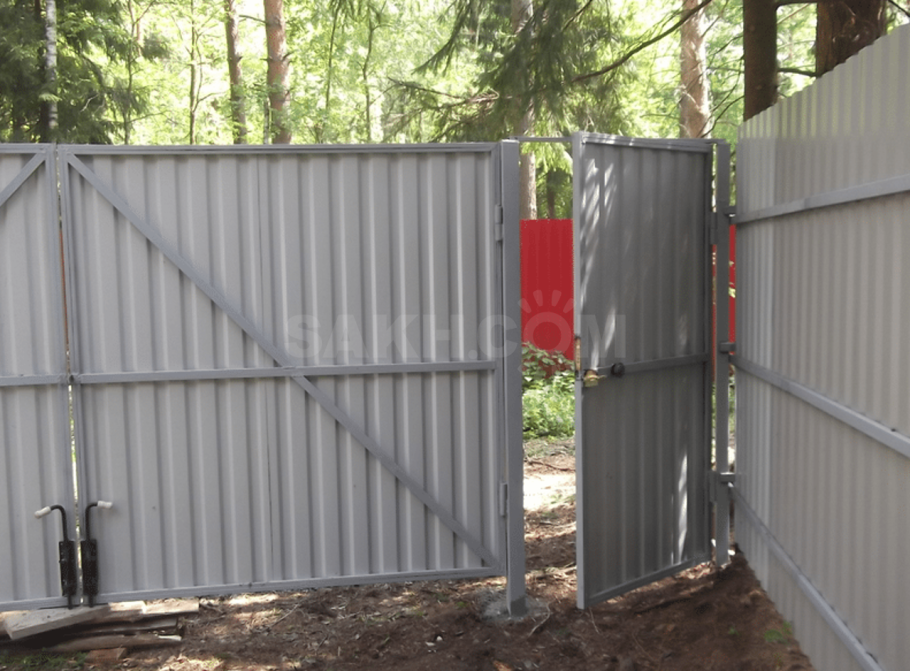 Ворота из профильной трубы 40х20 3м