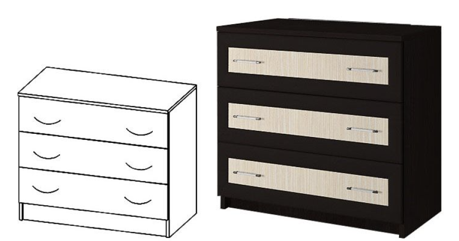 Комод 3 отдела