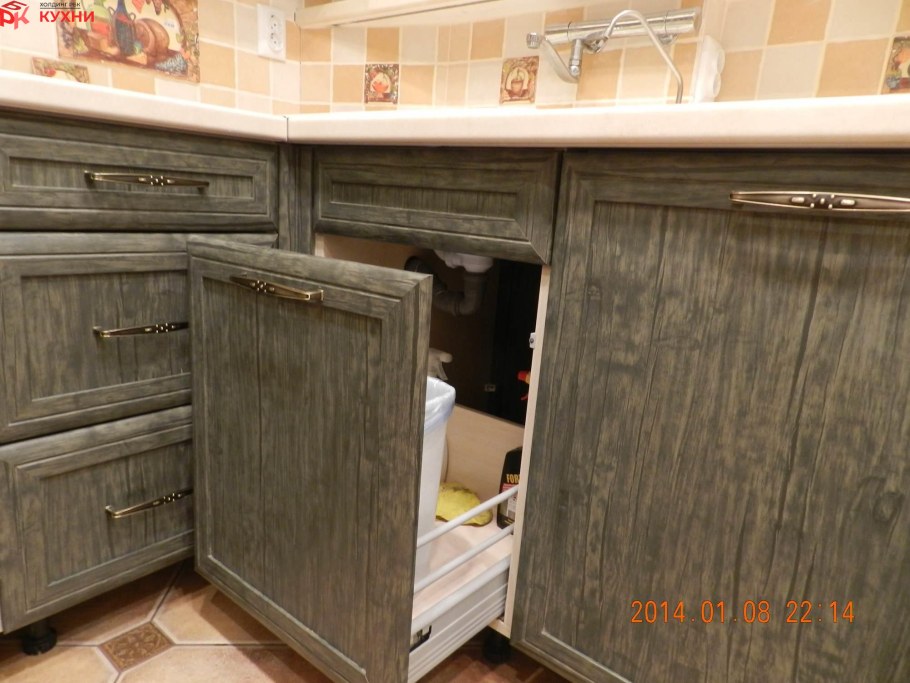 ПВХ дуб антик серый 1904