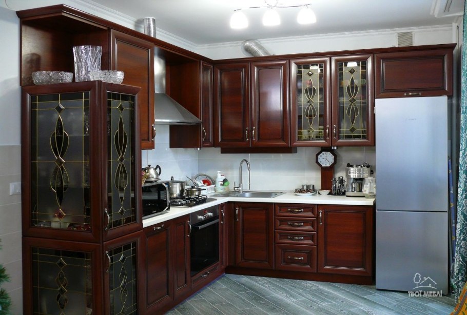 Кухня классика дуб антик