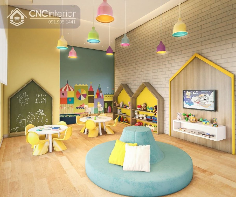 Детская комната с игровой зоной