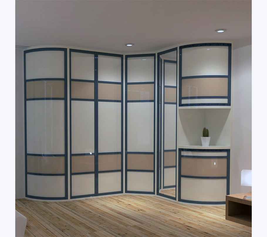 Радиусный шкаф купе