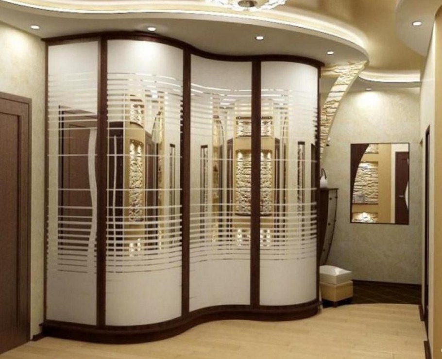 Угловой радиусный шкаф 900x900