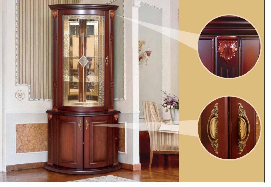 Угловая витрина Тамбовмебель