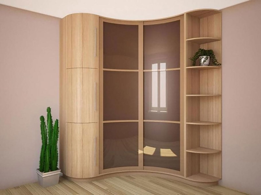 Угловой радиусный шкаф 900x900