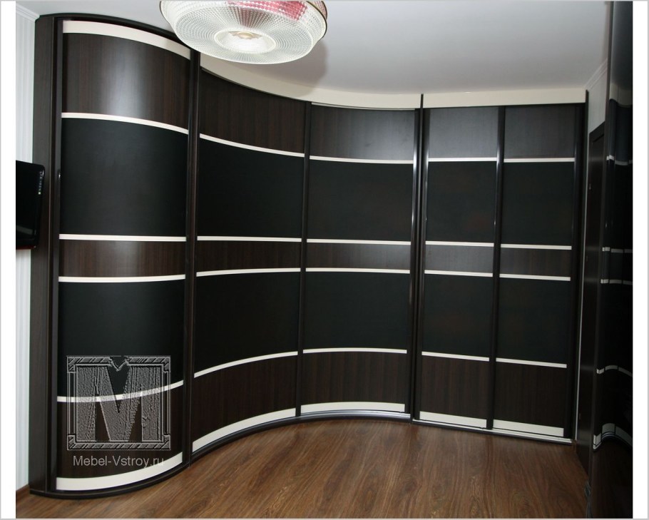 Угловой радиусный шкаф 900x900