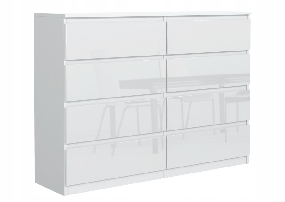 Комод икеа белый глянец 120см