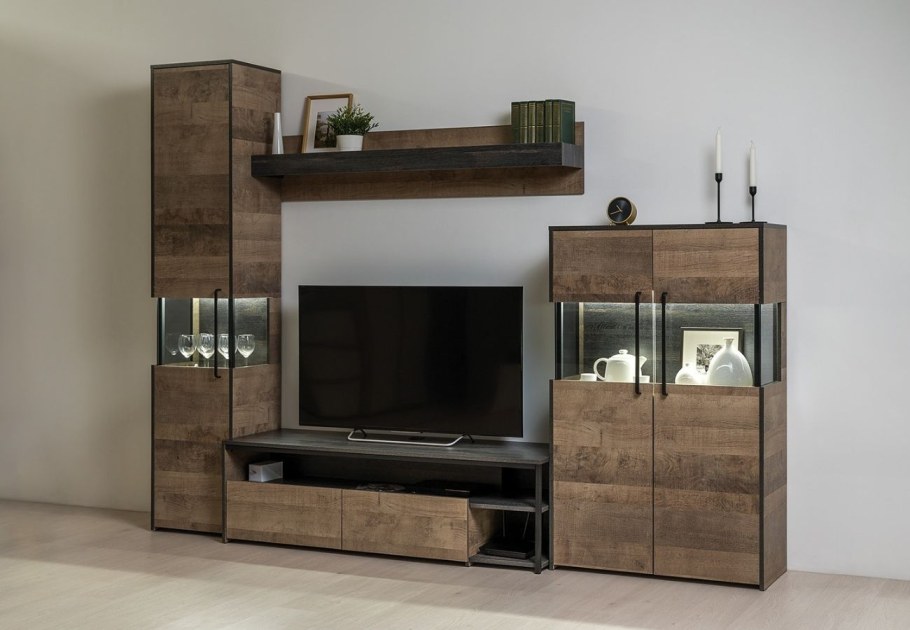 Гостиная Трувор-01 дуб гранж песочный/интра