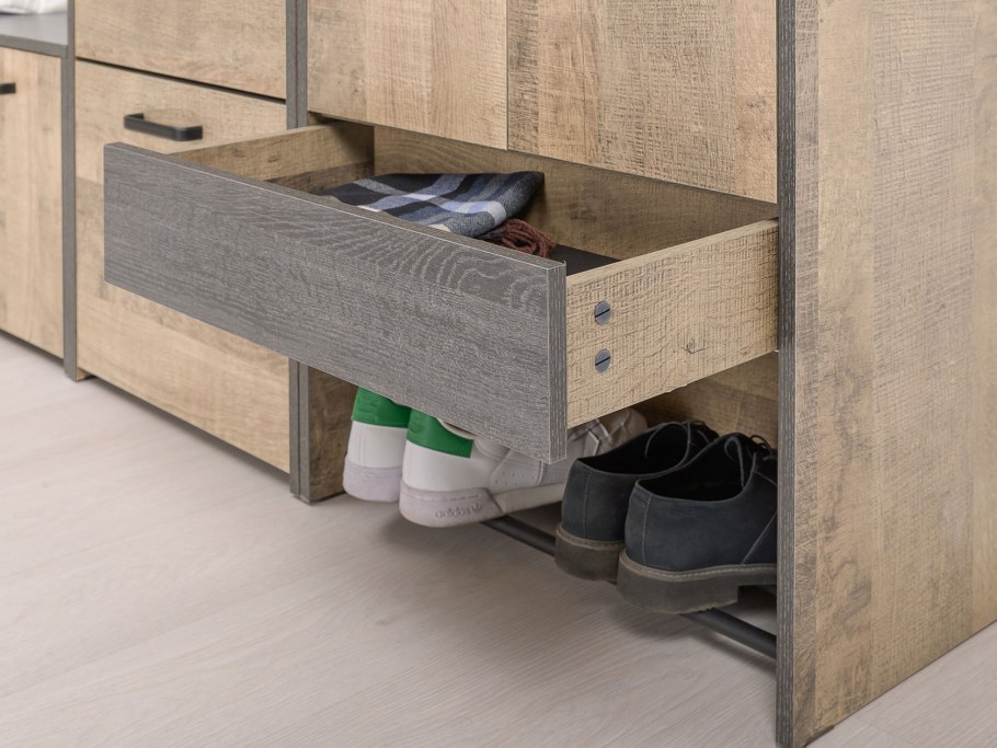 Шкаф дуб гранж песочный/интра