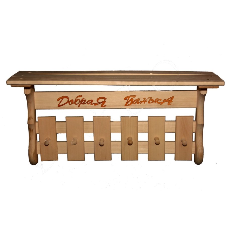 Вешалка с полкой