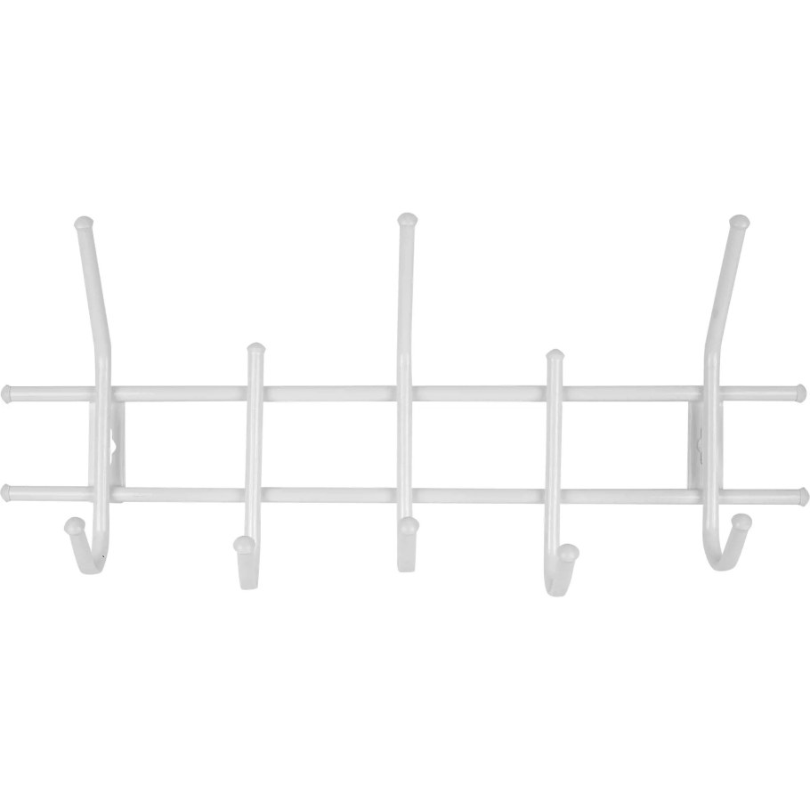 Вешалка настенная стандарт 5 крючков 11x26x55 см металл цвет медь/чёрный