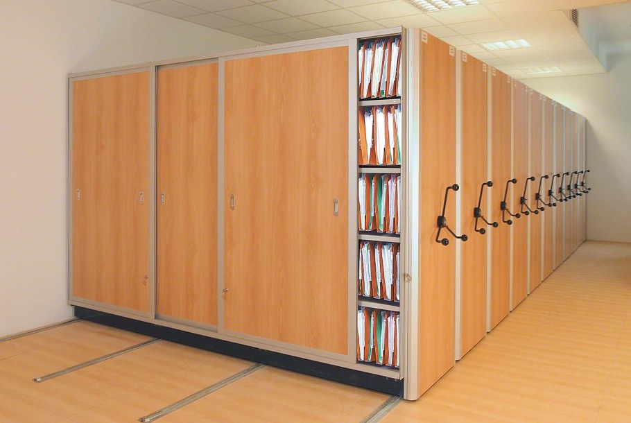 Передвижные стеллажи для архива