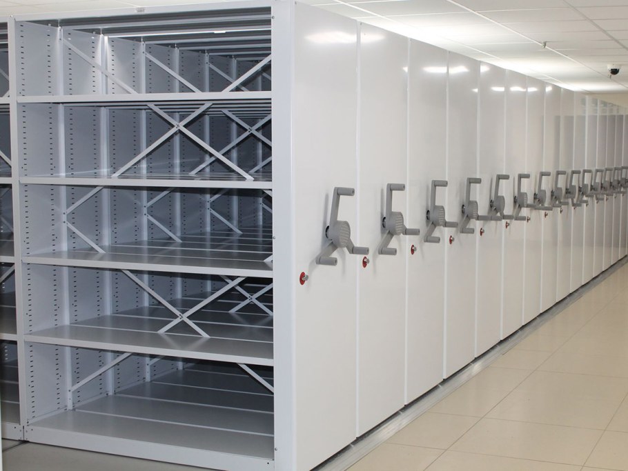 СДМ 6 архивные стеллажи металлические передвижные