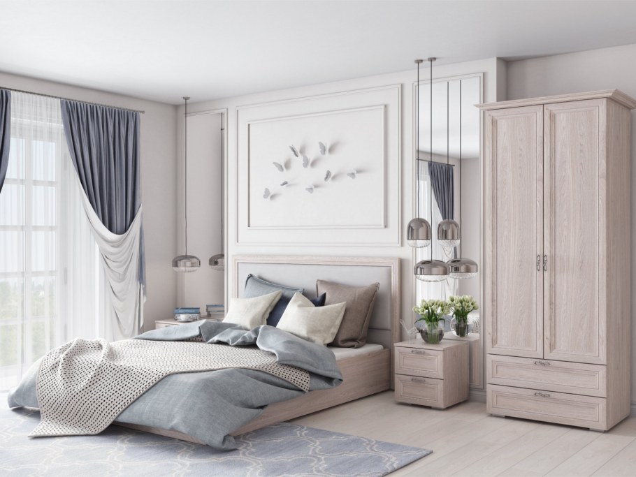 Шкаф Александрия ШР 2 Анкор светлый