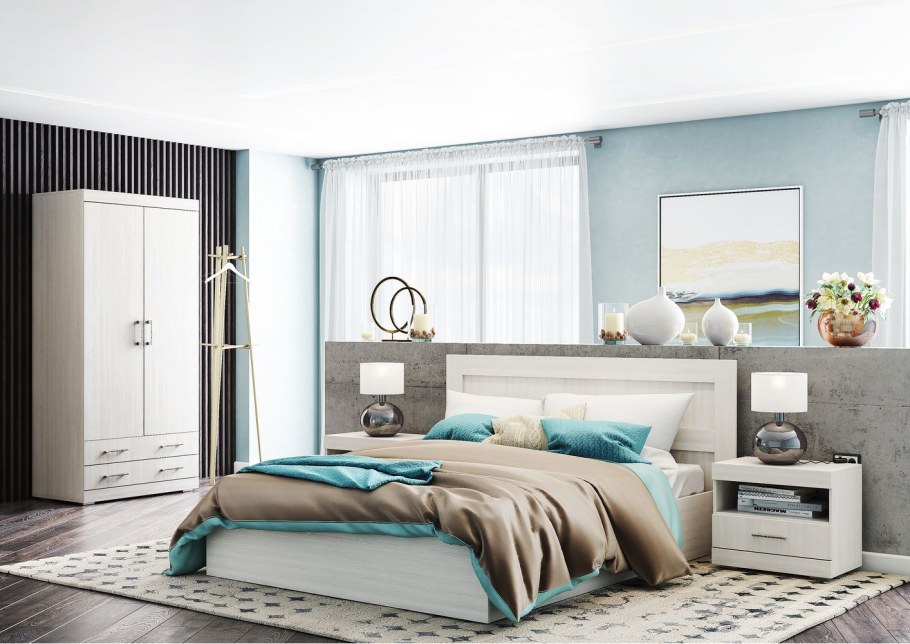 Арктика спальный гарнитур