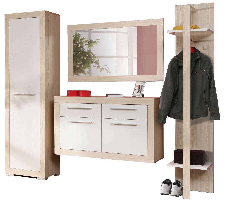 Навесной шкаф с зеркалом в прихожую