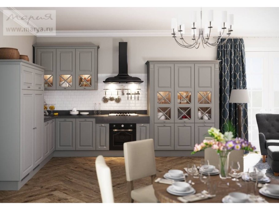 Кухня Мария Николь серый ясень