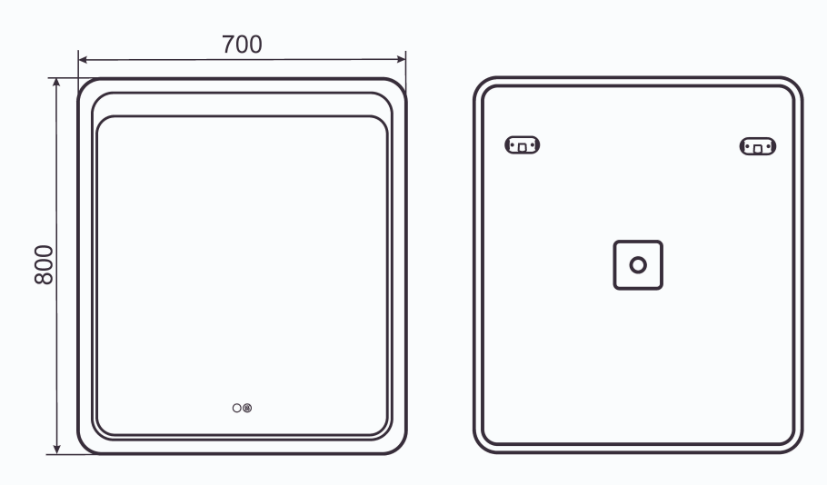 Зеркало Mixline Валерия 100