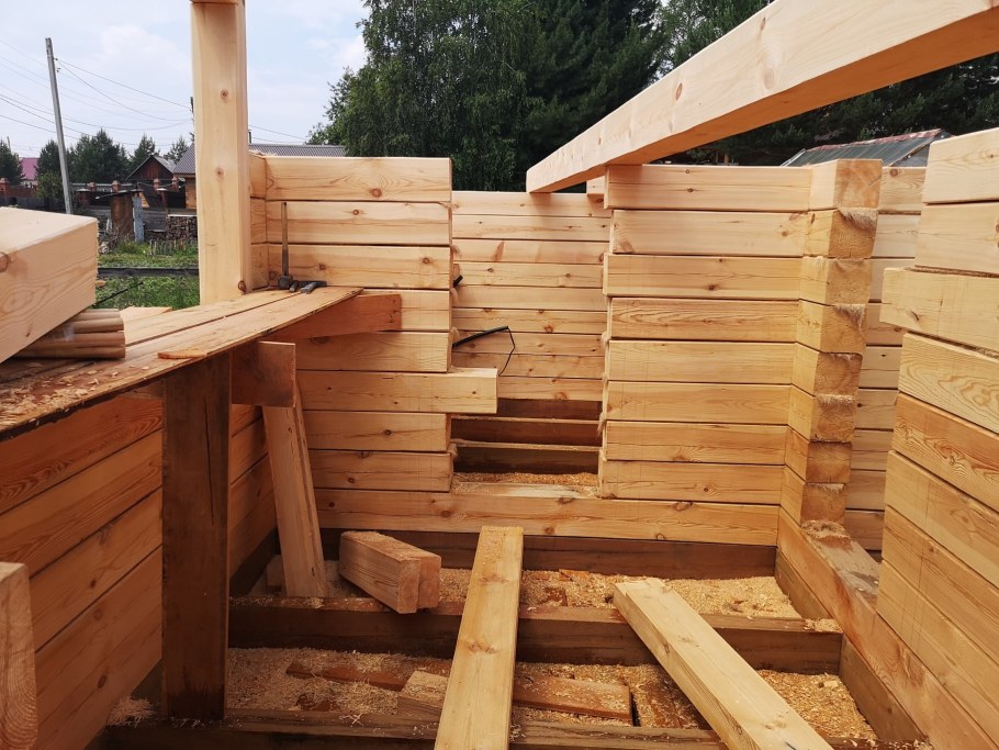 Переруб из бруса