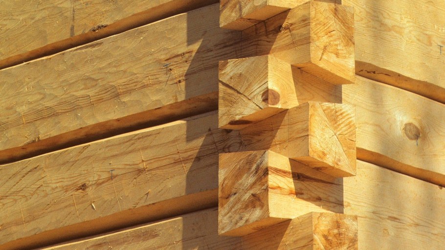 Профилированный брус в ласточкин хвост