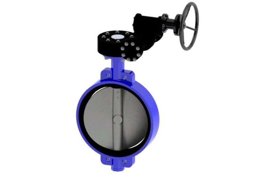 Дисковый поворотный затвор с редуктором текофи