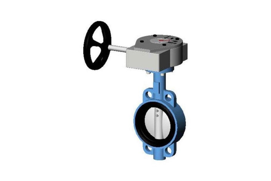 Затвор поворотный дисковый межфланцевый ду200