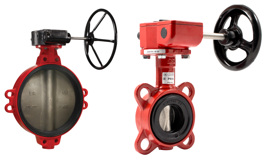 Дисковый поворотный затвор «ГРАНВЭЛ» dn80