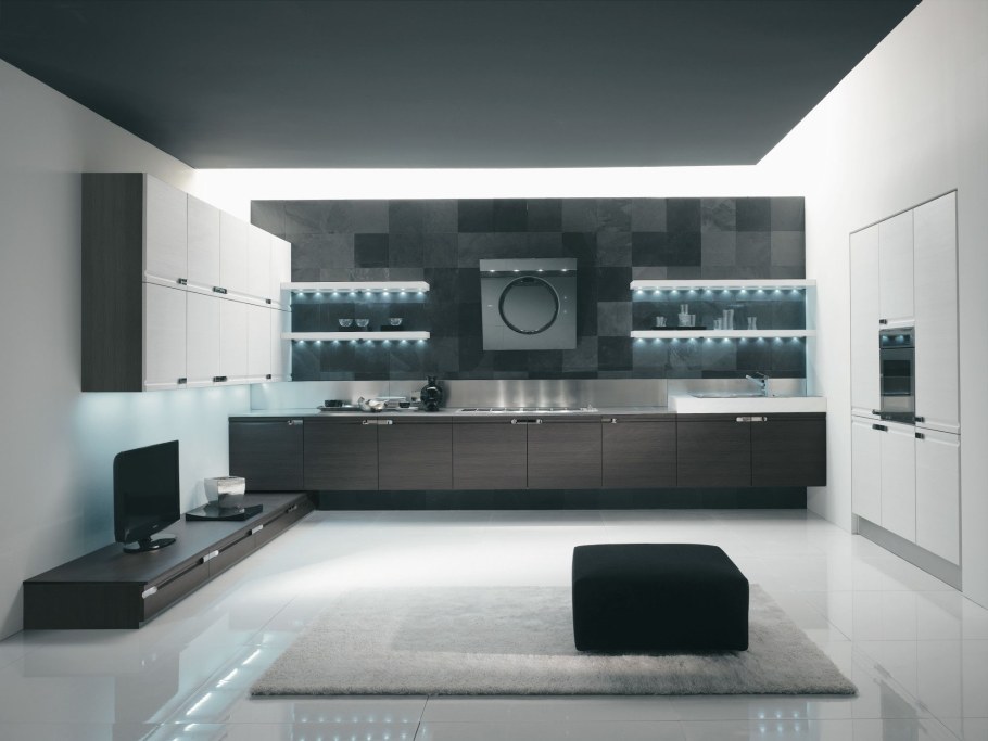 Современные глянцевые кухни