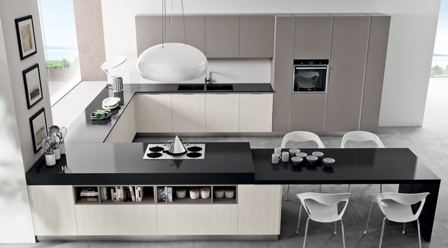 Стенка в стиле Хай тек