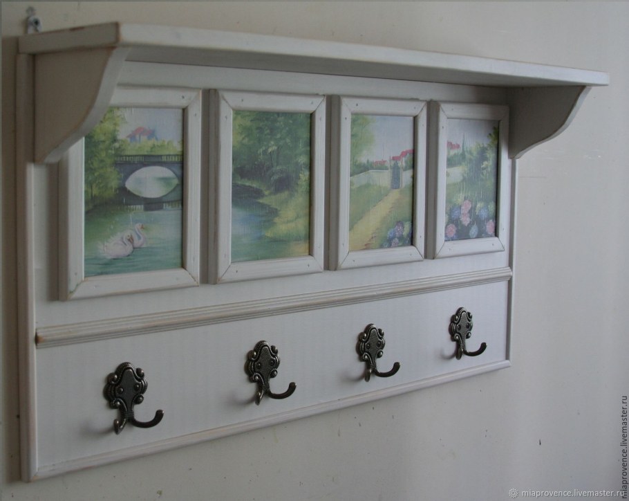 Вешалка в прихожую настенная в стиле Прованс