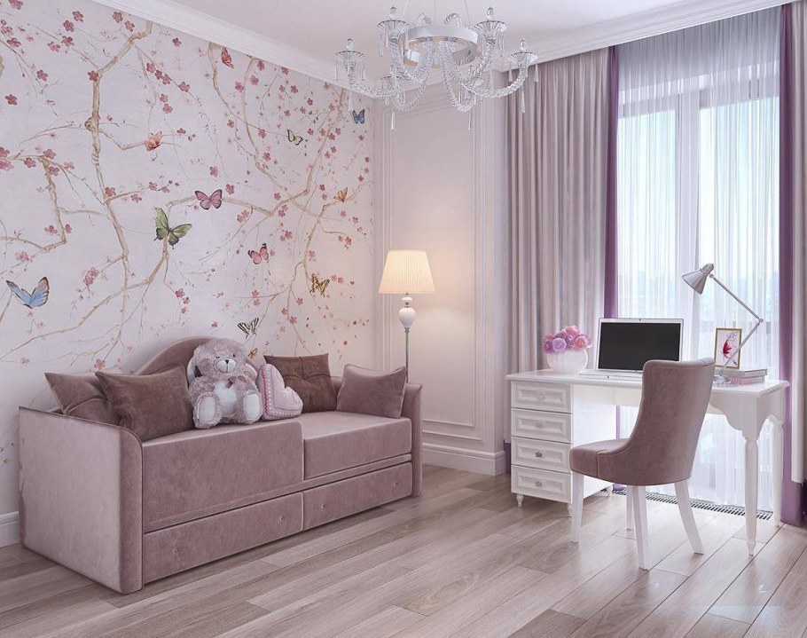 Обои компаньоны в интерьере детской