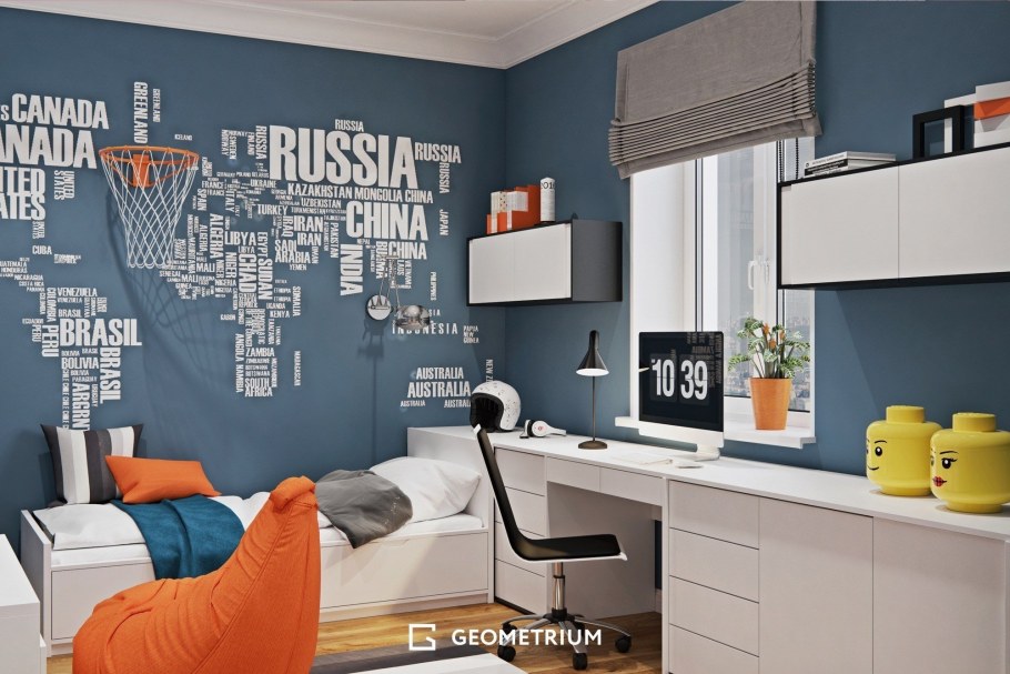 Комната для мальчика подростка в скандинавском стиле